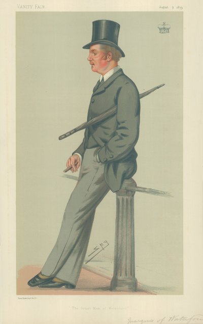 Il marchese di Waterford, Il grande uomo di Waterford, 9 agosto 1879, caricatura di Vanity Fair da Leslie Matthew Ward