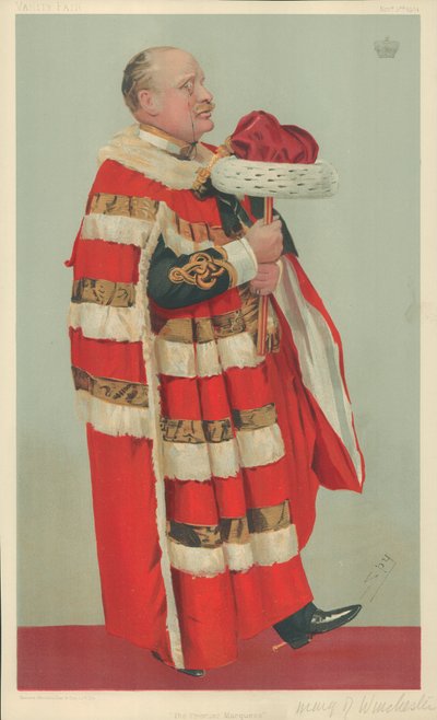 Il Marchese di Winchester, Il primo Marchese, 3 novembre 1904, caricatura di Vanity Fair da Leslie Matthew Ward