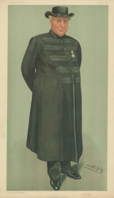 Il reverendo Arthur Robins, il vescovo dei soldati, 23 dicembre 1897, caricatura di Vanity Fair da Leslie Matthew Ward