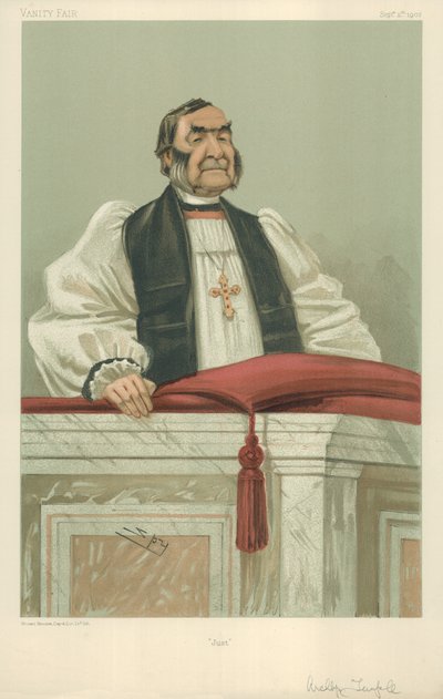 Il reverendo Frederick Temple, arcivescovo di Canterbury, 11 settembre 1902, caricatura di Vanity Fair da Leslie Matthew Ward