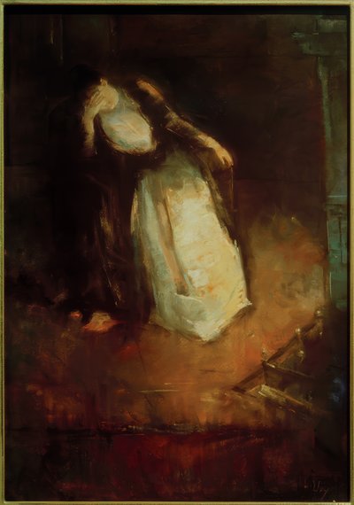 Donna al camino (Sogno al camino) da Lesser Ury