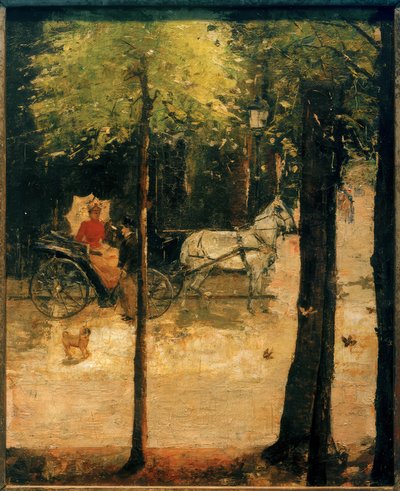 Primavera nel Tiergarten (Signora in carrozza) da Lesser Ury