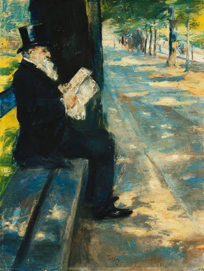 Gentiluomo nel parco, c.1900 da Lesser Ury