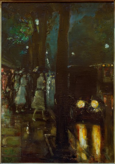 Scena notturna al Kurfürstendamm con vista in direzione... da Lesser Ury
