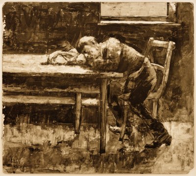 Lavoratore dormiente da Lesser Ury