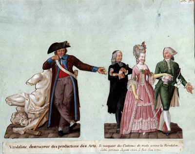 Rivoluzione francese: un vandalo, distruttore di opere d