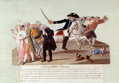 Rivoluzione francese del 1789: il Principe di Lambesc alle Tuileries il 12 luglio da Lesueur Brothers