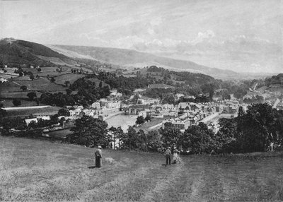 Llangollen e Crow Castle, c1896 da Lettsome and Sons