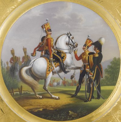 Ufficiale Capo e Sottufficiale del Reggimento degli Ussari della Guardia, 1829 da Lev Alexandrovich Belousov