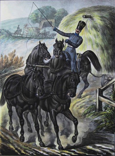 Soldato della Brigata del Treno di Rifornimento delle Guardie, 1829 da Lev Alexandrovich Belousov