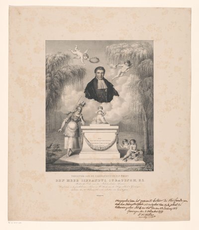 Ritratto di Sibrandus Stratingh da Levi Michiel Bendix