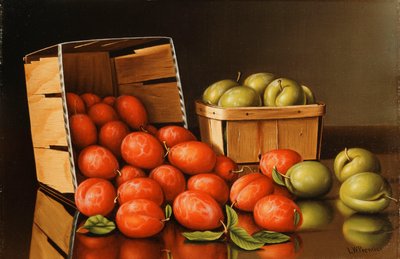 Cesti di prugne da Levi Wells Prentice