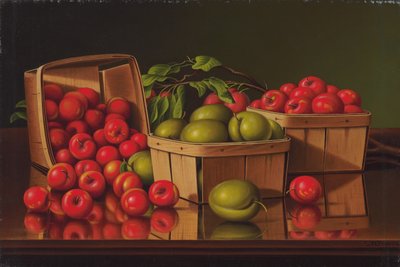 Natura morta con cesto di prugne da Levi Wells Prentice