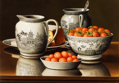 Natura Morta con Porcellana e Fragole da Levi Wells Prentice