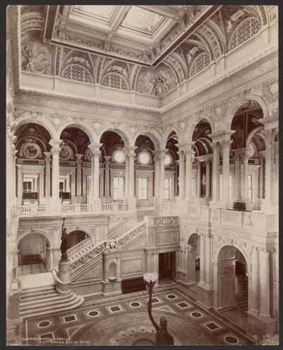 Biblioteca del Congresso: Sala della Grande Scala da Levin C. Hardy