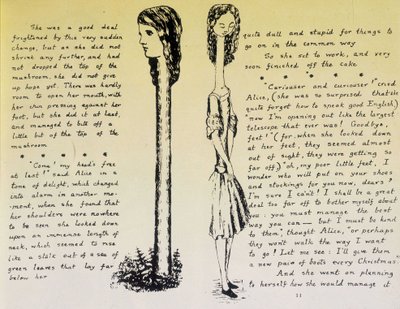 Alice dal lungo collo - Manoscritto e disegni di "Alice nel Paese delle Meraviglie" di Lewis Carroll, coll. da Lewis Carroll