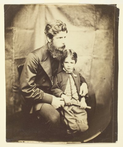 Rev. James Langton Clark e il figlio Charles (Robin) da Lewis Carroll
