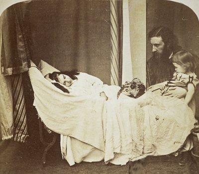 Mary J. MacDonald che sogna suo padre [George MacDonald] e suo fratello Ronald da Lewis Carroll Rev. Charles Lutwidge Dodgson