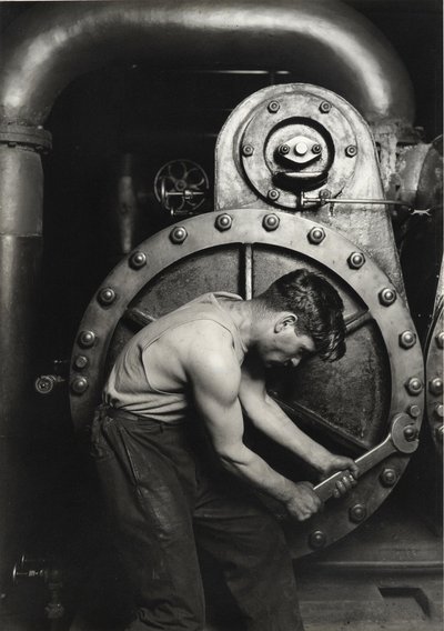 Meccanico della centrale elettrica da Lewis Wickes Hine