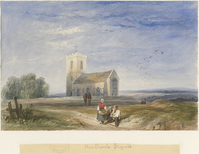 Chiesa di Bagnall, 1834 da Lewis John Wood