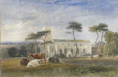 Chiesa di Biddulph, c.1830-1840 da Lewis John Wood