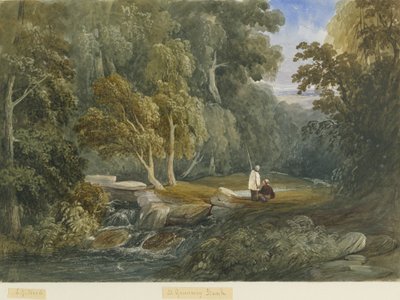 Greenway Bank: acquerello, nd [c1830-1840] da Lewis John Wood