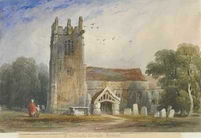 Chiesa di Horton: acquerello da Lewis John Wood
