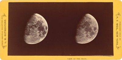 "Vista della Luna", 1860 (foto) da Lewis Morris Rutherfurd