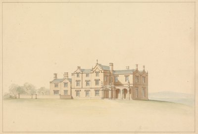 Progetto per una Villa Tudor da Lewis Vulliamy
