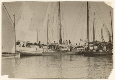 [Barche di ostriche, Baia di Mobile, Alabama] da Lewis W. Hine