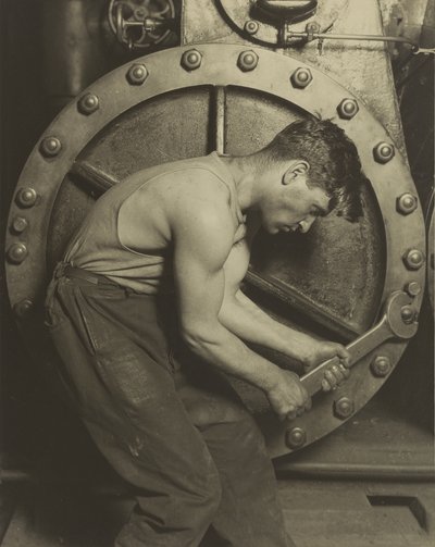 Meccanico e Pompa a Vapore, 1921 da Lewis Wickes Hine