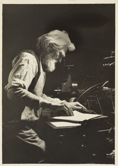 Stampatore a New York, 1905 da Lewis Wickes Hine