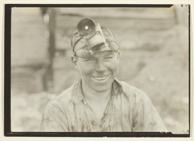 Giovane minatore, Pennsylvania da Lewis Wickes Hine