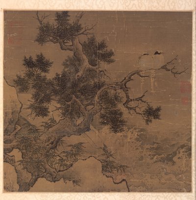Uccelli su un Albero sopra una Cascata, 1127-1279 da Li Di