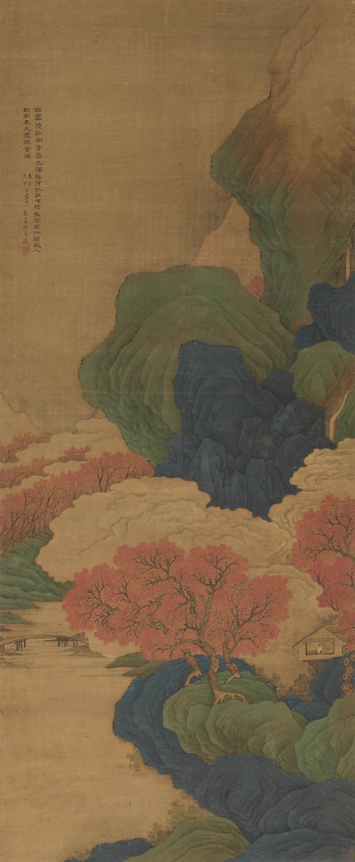 Nuvole Bianche e Alberi Rossi da Li Jian