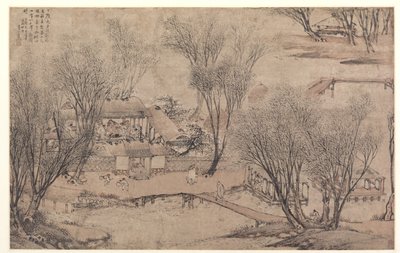 Capodanno in un Villaggio a Stone Lake, 1609 da Li Shida