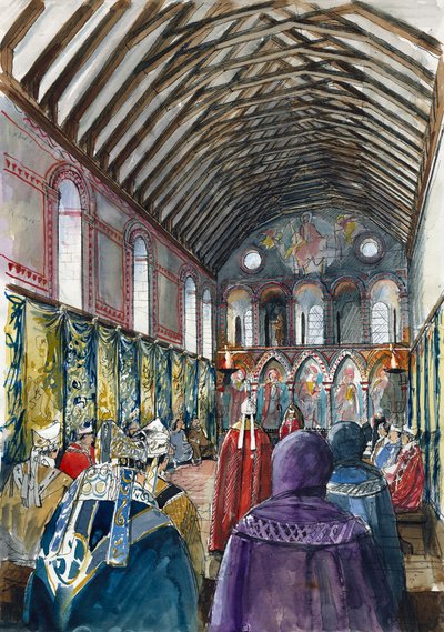 Sala Est del Castello di Wolvesey, Vecchio Palazzo del Vescovo da Liam Wales
