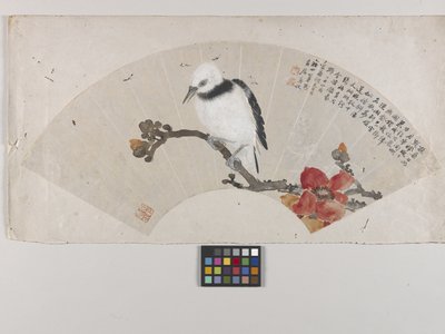 Uccello e ibisco da Lian Ju