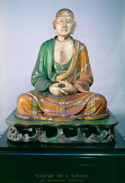 Luohan in gres, dinastia Liao da Liao Dynasty Chinese School
