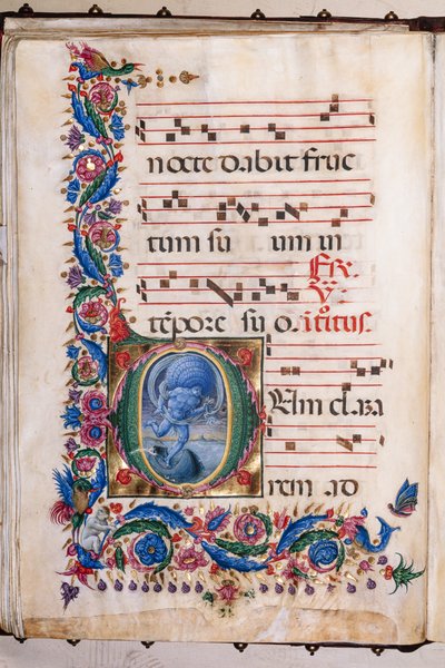 Biblioteca Piccolomini: libro del coro, cod. 20.5, ff. 36v con "Eolo" da Liberale da Verona