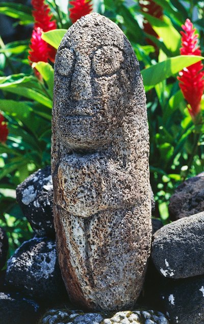 Scultura Tiki antropomorfa, Papeete, Tahiti da Unbekannt Unbekannt