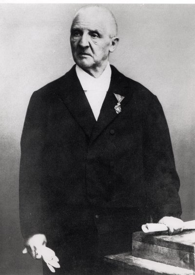 Anton Bruckner (1824-96) (foto b/n) da Unbekannt Unbekannt