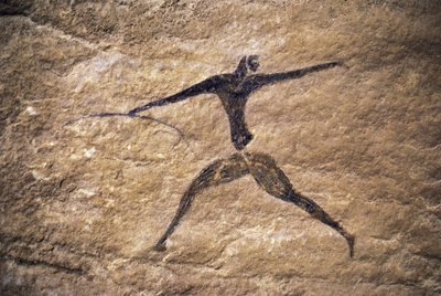 Arciere, pittura rupestre, Tassili n