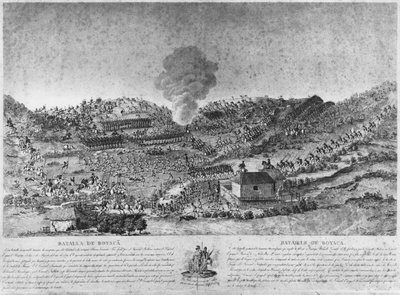 Battaglia di Boyacá (incisione) da Unbekannt Unbekannt