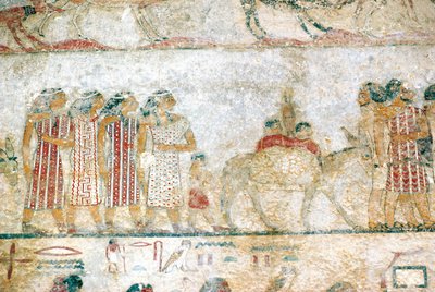 Necropoli di Beni-Hasan. Tomba di Khnumhotep III (dettaglio) da Unbekannt Unbekannt