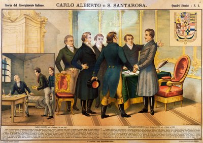 Carlo Alberto giura sulla Costituzione, 14 marzo da Unbekannt Unbekannt