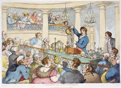 Lezioni di chimica, c 1810 da Unbekannt Unbekannt