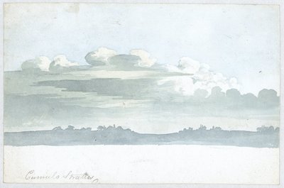 Studio delle nuvole di Luke Howard, c 1808-1811 da Unbekannt Unbekannt