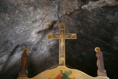 Crocifisso nella chiesa di Agios Mamas, Kantanos, Creta, Grecia (foto) da Unbekannt Unbekannt