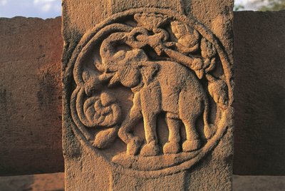 Elefante, rilievo sullo Stupa n. 2, Sanchi da Unbekannt Unbekannt